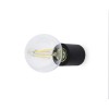 TEN Stropní svítidlo, základna hliník barva čená, pro žárovku 1x20W, E27, 230V, IP20, rozměry: d=60mm, l=70mm náhled 3