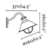 NAUTICA 1L Nástěnné svítidlo těleso kov, imitace rezavá a opotřebení, sklo čiré, pro úspornou žárovku 1x12W, E27, 230V, IP33, d=260mm, h=260mm náhled 2