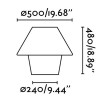 VERSUS Stojací lampa venkovní, těleso plast opál, difuzor plast opál, pro žárovku 1x15W, E27, 230V, IP44, tř.2. rozměry d=500mm h=480mm náhled 2