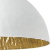 MAGMA-P Závěsné svítidlo, materiál laminát, povrch vnější bílá, vnitřní zlatá, pro žárovku 3x60W, E27, 230V, IP20, d=700mm, lankový závěs h=1625mm, lze zkrátit náhled 2