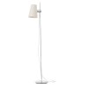 LUPE Stojací lampa, těleso kov, povrch chrom, stínítko textil bílý, pro žárovku 1x20W E27 A60, 230V, IP20, tř.2, h=1500mm, přív. kabel 2m, s vypínačem náhled 1