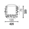 LIO Zemní svítidlo, základna hliník, kroužek nerez, sklo čiré, pro LED 1x9W, GX53, 230V, IP67, d=120mm, h=75mm, vč. montážního boxu, vč.sv.zdr náhled 2