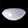 MARTA Stropní svítidlo, základna plast bílá, difuzor sklo opál, 60W, E27, 230V, IP44, d=280mm, v=105mm.