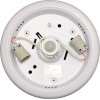 UNIGE 2x40W, E27, PIR Stropní přisazené svítidlo, s PIR senzorem pohybu, záběr 360°, dosah 1-6m, čas 10s-3min, základna kov, bílá, difuzor sklo opál, pro žárovku 2x40W, E27, 230V, IP20, rozměry d=300mm, h=97mm. náhled 2