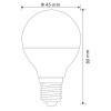 LED žárovka 1x5W E14 400lm neutrální 4000K VÝPRODEJ Světelný zdroj LED žárovka kapková, materiál kov, difuzor plast opál, LED 5W, E14, 400lm, neutrální 4000K, stmívatelná 230V, střední životnost 25.000h, rozměry d=45mm, l=80mm náhled 2