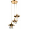 CAMPANULA 3x60W E27 VÝPRODEJ Závěsné svítidlo, těleso kov, povrch antická bronzová, kryt kovová černá mřížka, pro žárovku 3x60W, E27, 230V, IP20, tř.1, rozměry d=330mm, vč závěsu l=1550mm lze zkrátit náhled 6