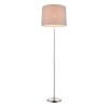 PACO VÝPRODEJ Stojací lampa, trojnožka, základna kov, povrch nikl mat, stínítko textil bežová, pro žárovku 1x60W, E27, 230V, IP20, tř.1, rozměry základna d=630mm, stínítko d=53mm, h=1600mm, vč vypínače náhled 2