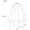 AUSTON Závěsné svítidlo, kabely s objímkou, základna kov, povrch černý, objímka dřevo, pro žárovku 4x60W, E27, 230V, IP20, rozměry 900x70mm, vč závěs kabelů s textilním béžovým úpletem h=1200mm, lze zkrátit. náhled 2