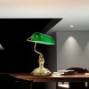 ANTIQUE Stolní lampa, základna kov, povrch mosaz, kryt sklo zelená, pro žárovku 1x60W, E27, 230V, IP20, tř.1, rozměry 260x190x360mm, vč vypínače náhled 5