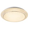 KALORIKA LED 40W stmív Stropní, přisazené svítidlo, základna kov, povrch bílá, krycí plast transp s plast krystaly, LED 40W, 2090lm, nastav teplota 3000K-4000K-6000K, 230V, IP20, tř.1, d=510mm, h=120mm, vč dálk ovl náhled 2