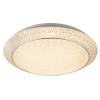 KALORIKA LED 40W stmív Stropní, přisazené svítidlo, základna kov, povrch bílá, krycí plast transp s plast krystaly, LED 40W, 2090lm, nastav teplota 3000K-4000K-6000K, 230V, IP20, tř.1, d=510mm, h=120mm, vč dálk ovl náhled 1