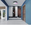 POMA 24W, CCT, RGB Stropní svítidlo, těleso kov, povrch černá mat a bílá mat, dif plast opál, LED 24W, 2500lm, CCT nastav teplota teplá 3000K-denní 6500K pomocí ovl, RGB, stmív., d=380mm, h=75mm. náhled 4