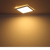 SAPANA 24W, IP44 Stropní svítidlo, rámeček bílá, difuzor plast opál, LED 24W, 2700lm, teplá 3000K, Ra80, stmívatelné STEP vyp/zap vypínačem 100% 50% 10%, 230V, do koupelny IP44, 420x420x25mm, svítí nahoru/dolů náhled 14