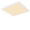 SAPANA 24W, IP44 Stropní svítidlo, rámeček nikl, difuzor plast opál, LED 24W, 2700lm, teplá 3000K, Ra80, stmívatelné STEP vyp/zap vypínačem 100% 50% 10%, 230V, do koupelny IP44, 420x420x25mm, svítí nahoru/dolů náhled 3