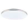TOPANTA LED 48W stmív Stropní, svítidlo, základna kov, bílá, difuzor plast opál, detaily chrom, LED 48W, 3500lm, dálk ovladačem (součástí) CCT nastav teplota 3000K-6400K, stmívatelné, Ra80 230V, IP20, d=530mm, h=8 náhled 3