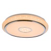 PANTON LED 40W RC Stropní svítidlo, zákl plast bílá, difuzor plast opál, detail chrom, akryl krystaly, LED 40W, 3100lm, dálk ovladačem (součástí) CCT nast teplota 3000K-6500K, stmívatelné, 230V, IP20, d=500mm, h=100mm náhled 1