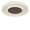 GOFFI LED 1x40W/75W Přisazené stropní svítidlo, těleso kov, bílá mat/hnědá mat, difuzor plast opál, LED 1x75W, 7500lm/4000lm, CCT pomocí dálk.ovl, 230V, IP20, tř.2, rozměry 100x690mm náhled 2