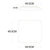 PIRO 48W TUYA-W, CCT Stropní svítidlo, difuzor plast opál, dekor chrom, LED 48W, 4400lm, dálk ovl. (včetně), nebo telefon TUYA WiFi, stmívatelné, CCT nast teplota3000K-6400K , Ra80, 230V, IP20, 495x495x80mm. náhled 3