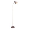 KIXTA E14 1X40W STOJACÍ VÝPRODEJ Stojací lampa, flexibilní rameno, husí krk, těleso kov, povrch rezavá, kryt kov vnější rezavá, vnitřní bílá, imitace opotřebení, pro žár 1x40W, E14, 230V, IP20, tř.2, 460x1670mm,  náhled 2