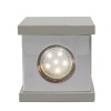TROM GU10 1x25W VÝPRODEJ Stropní, přisazené, bodové, svítidlo, těleso beton, povrch šedostříbrná, chromové detaily, pro žárovku 1x25W, GU10, ES50, 230V, IP20, tř.1, rozměry 100x100x14 náhled 3
