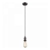 VELANA 1x60W E27 VÝPRODEJ Závěsný kabel s objímkou, základna kov, povrch černá, imitace opotřebení, pro žárovku 1x60W, E27, 230V, IP20, tř.1, rozměry d=100mm, vč textilního závěsu l=1100mm lze zkrátit náhled 4