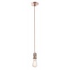 OLI 1X60W E27 VÝPRODEJ Závěsný kabel s objímkou, těleso kov, povrch nikl mat, pro žárovku 1x60W E27, 230V, IP20, tř.2, rozměry d=100mm, vč. závěsného kabelu s textilním úpletem l=1500mm, lze zkrátit náhled 6