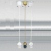 SUSPENSION Závěsný kabel s objímkou, plast bílý, pro žárovku 1x60W, E27, 230V, IP20, tř.1, rozměry d = 70mm, l=1000mm, POUZE závěs BEZ stínítka náhled 1