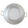 INZA LED 5W IP65/IP20 Stropní, vestavné svítidlo, materiál plast, povrch chrom mat, difuzor plast opál, LED 5W, teplá 3000K, 330lm, Ra80, 230V, do koupelny IP65/IP20, tř.2, d=83mm, h=50mm náhled 1