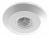 SP160 Stropní senzor pohybu PIR, těleso plast, povrch bílá, záběr 160°, dosah 6m, čas sepnutí 10s-15min, 3-2000lux, 230V, IP20, tř.2, rozměry d=115mm, h=24,3mm náhled 1