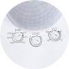 PIR 120°/360° 2000W, IP20 PIR - Pohybové čidlo podhledové, senzor pohybu pro osvětlení, materiál plast, barva bílá, záběr 120°/360°, dosah max 10m, čas sepnutí 10s-30min, 3-2000lx, max. 2000W, 230V, IP20, tř.2, d=120mm. náhled 2