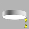 HOMIO RD N LED stropní svítí NAHORU-DOLŮ VÝPRODEJ Stropní svítidlo, těleso hliníkový profil, povrch bílá, difuzor plast opál LED 1x33W, 4910lm, teplá 3000K, Ra80, EVG, 230V, IP20, tř.1, d=600mm, h=90mm, svítí nahoru/dolů
