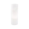 EDO Stolní dekorativní lampa, základna kov chrom uvnitř, těleso bílé leptané foukané sklo, pro žárovku 1x60W E27, 230V, IP20, tř.2, rozměry d=120mm, v=352mm náhled 2