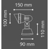 TERRA Stropní venkovní bodové svítidlo, nastavitelný směr svícení, těleso hliník, povrch černá antracit, krycí sklo čiré, pro žár. 1x35W, GU10, 230V, IP66, tř.1, rozměry d=90mm, v=110mm, h=150mm náhled 3
