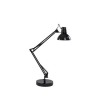 WALLY Stolní kancelářská lampa, těleso kov, povrch smalt, černá, nastavitelné rameno, nastavitelný difuzor, pro žárovku 1x40W, E27, 230V, IP20, tř.2, rozměry viz obrázek náhled 1