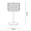 ROMA Stolní dekorativní lampa, základna kov, povrch chrom, difuzor čtvercové křišťály po stranách, pískové sklo ve spodní části, pro žár. 1x40W, G9, 230V, tř.2, IP20, rozměry d=150mm, v=280mm náhled 2