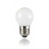 LAMPADINA LED žárovka, těleso kov šedostříbrná, krycí sklo bílá, LED 4W, E27, teplá 3000K, 360lm, Ra80, 230V, tř.1, rozměry d=45mm, h=75mm náhled 1