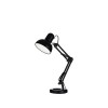 KELLY Stolní kancelářská lampa, těleso kov, povrch černá, pro žárovku 1x60W, E27, A60, 230V, IP20, tř.2, rozměry dvě ramena l= 260mm + 240mm náhled 1