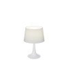 LONDON Stolní dekorativní lampa, základna kov, povrch bílá, stínítko PVC potaženo textilní látkou bílá, pro žárovku 1x60W, E27, 230V, IP20, tř.2, rozměry d=320mm, v=485mm náhled 5