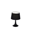 LONDON Stolní dekorativní lampa, základna kov, povrch černá, stínítko PVC potaženo textilní látkou černá, pro žárovku 1x60W, E27, 230V, IP20, tř.2, rozměry d=320mm, v=485mm náhled 4