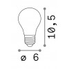 LAMPADINA LED žárovka, těleso kov šedostříbrná, krycí sklo bílá, LED 8W, E27, neutrální 4000K, 760lm, Ra80, 230V, tř.1, rozměry d=125mm, h=170mm. náhled 4
