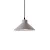 PRAWN 1x60W E27 ZVON Závěsné svítidlo, základna kov, povrch černá mat, stínítko cement šedá, imitace opotřebení, pro žárovku 1x60W, E27, 230V, IP20, tř.1, rozměry d=250mm, vč lankového závěsu l=1350mm lze zkr náhled 1