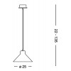 OIL-6 SP1 Závěsné svítidlo, základna kov, povrch černá mat, stínítko cement šedá, imitace opotřebení, pro žárovku 1x60W, E27, 230V, IP20, tř.1, rozměry d=250mm, vč lankového závěsu l=1350mm lze zkr náhled 2