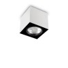 MOOD PL1 SQUARE Stropní, přisazené, bodové svítidlo, výklopné +-25°, těleso hliník, povrch vnější bílá, vnitřní černá, pro žárovku 1x28W, GU10, ES50, 230V, IP20, tř.2, rozměry 90x90x100mm náhled 3