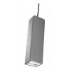 OAK Závěsné bodové svítidlo, těleso beton, pro žárovku 1x35W, GU10, 230V, IP20, tř.2, rozměry 70x70mm, h=245mm, vč. závěs kabelu l=1340mm, lze zkrátit. náhled 1