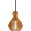 LEMONEN III Závěsné svítidlo, základna dřevo, stínítko dřevo světlé, pro žárovku 1x60W, E27, 230V, IP20, tř.2, rozměry d=200mm, h=275mm, vč. závěs kabelu l=1420mm, lze zkrátit. náhled 1