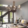 GADEBEN CL Stropní přisazené svítidlo, těleso kov, povrch antická mosaz, pro žárovku 8x60W, E27, 230V, IP20, tř.1, rozměry d=920mm, h=415mm. náhled 4