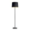 NORDIK PT1 Stojací lampa, těleso kov, povrch vnitřní zlatá folie, vnější černý textil, pro žárovku 1x60W E27, 230V, IP20, tř.2, rozměry d=400mm, h=1620mm, vč vypínače na kabelu. náhled 1