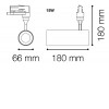 SMILE 15W Bodové svítidlo, nastavitelný směr svícení, těleso hliník, povrch černá, LED 15W, neutrální 4000K, 1270lm, vyzař. úhel 50°, Ra80, 230V, IP20, d=66mm, l=180mm, vč. 3F adaptéru NORDIC ALUMINIUM náhled 7