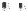 NITRO Stropní přisazené bodové svítidlo, těleso hliník, povrch černá mat, LED 10W, 900lm, teplá 3000K, 230V, IP20, tř.2, rozměry d=80mm, h=105mm. náhled 3