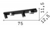 RUDY Nástěnné bodové svítidlo, nastavitelný směr svícení, těleso hliník, povrch bílá, pro žárovku 4x35W, GU10, 230V, IP20, tř.2, rozměry 750x125x115mm. náhled 3